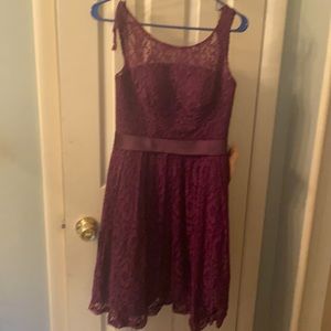 Special Occasion purple lace dress.